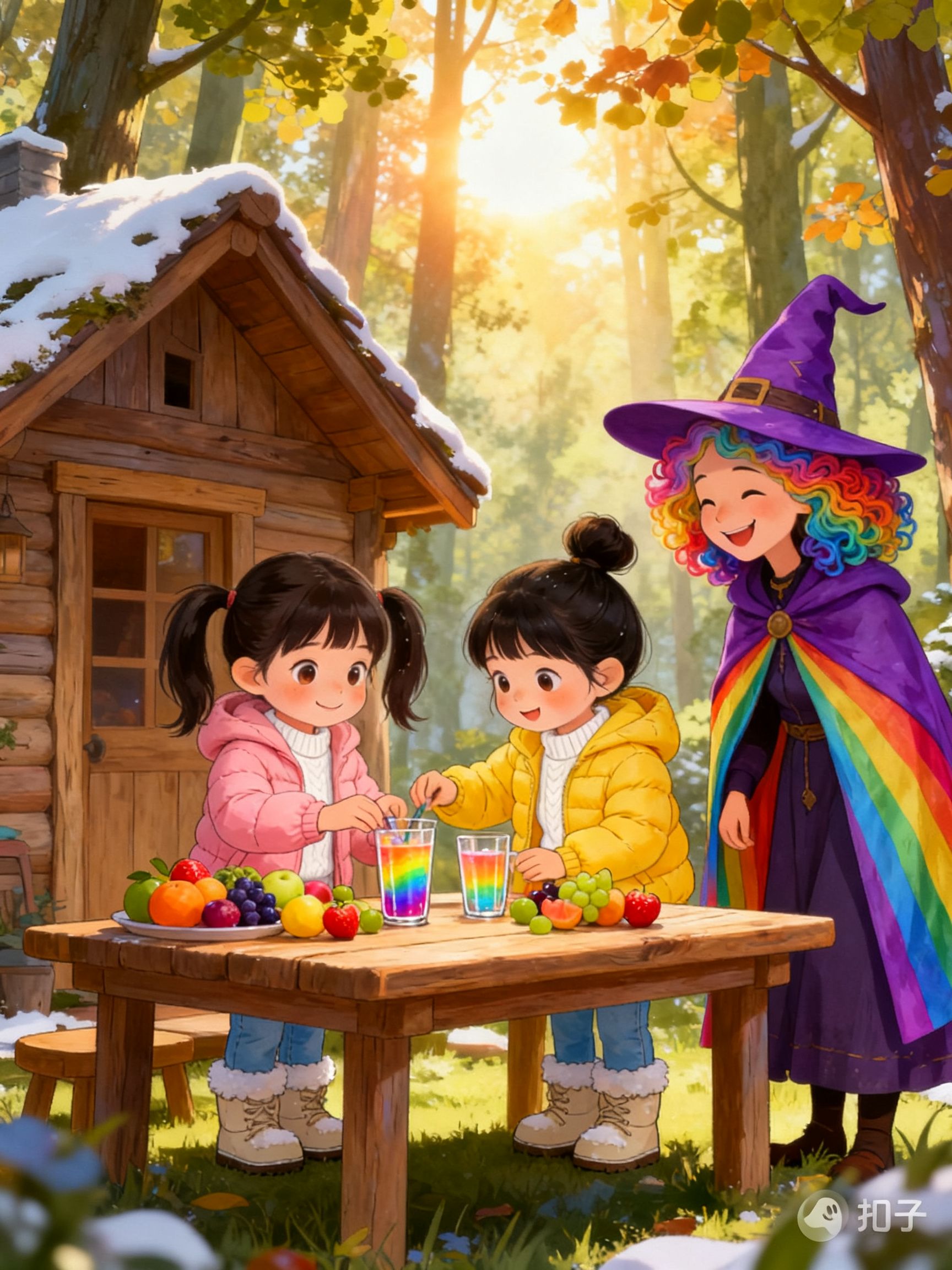 莉莉和欣欣的彩虹果汁店