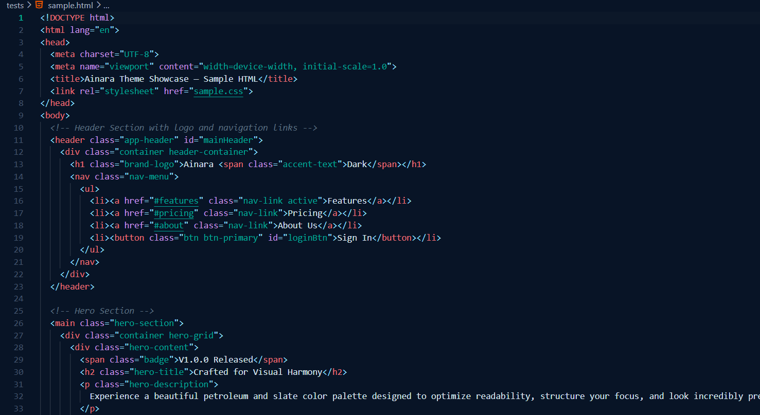 HTML Showcase