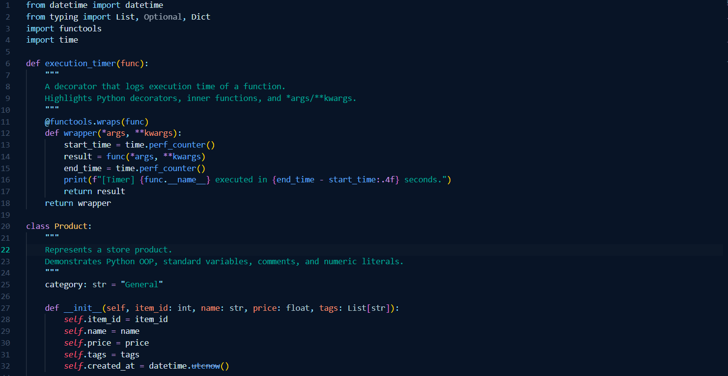 Python Showcase