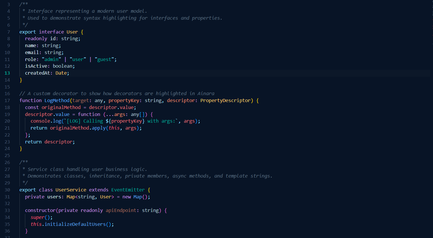 TypeScript Showcase