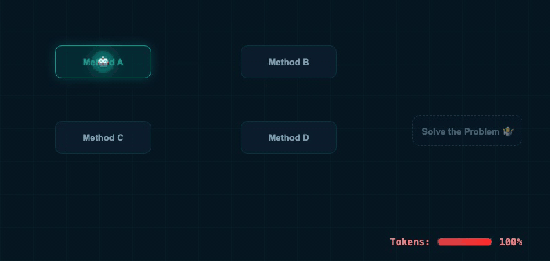 Agent bouncing between methods while token counter depletes