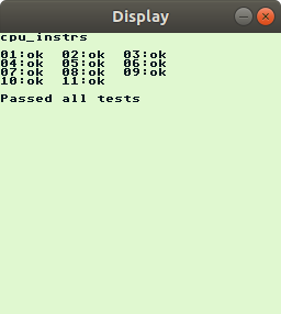 Passing CPU tests