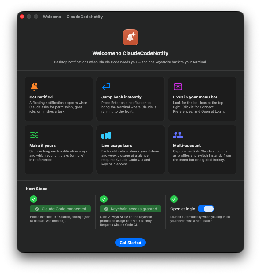 ClaudeCodeNotify screenshot 3
