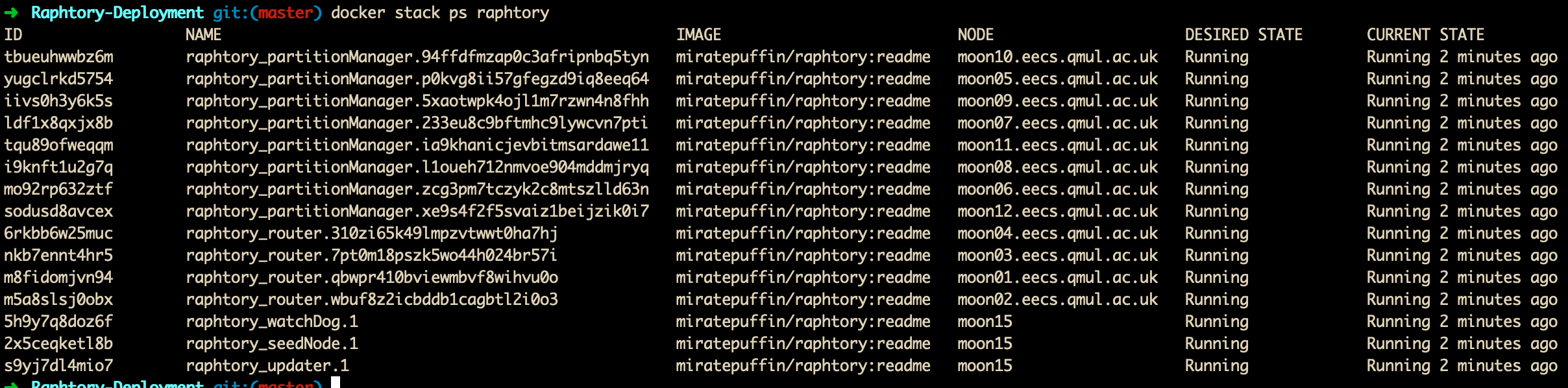 Raphtory diagram