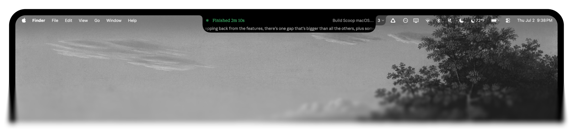 Finished, green with reply preview