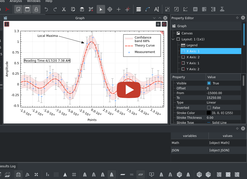 AlphaPlot Plotting Basics