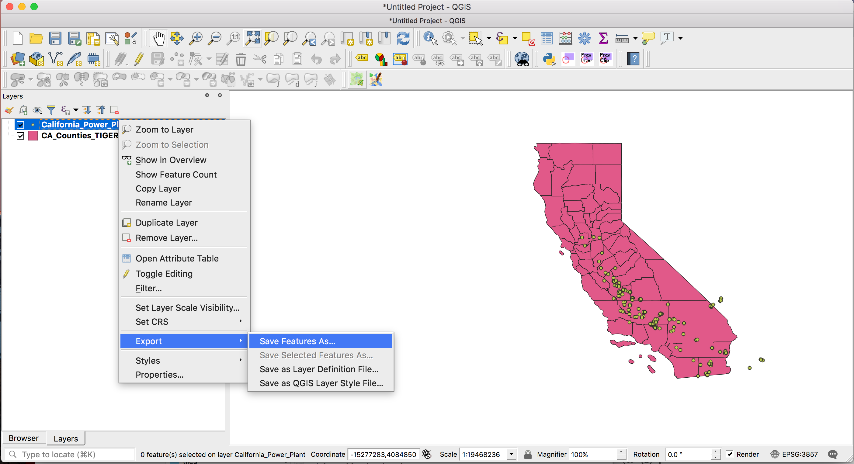 Saving filtered shapefile