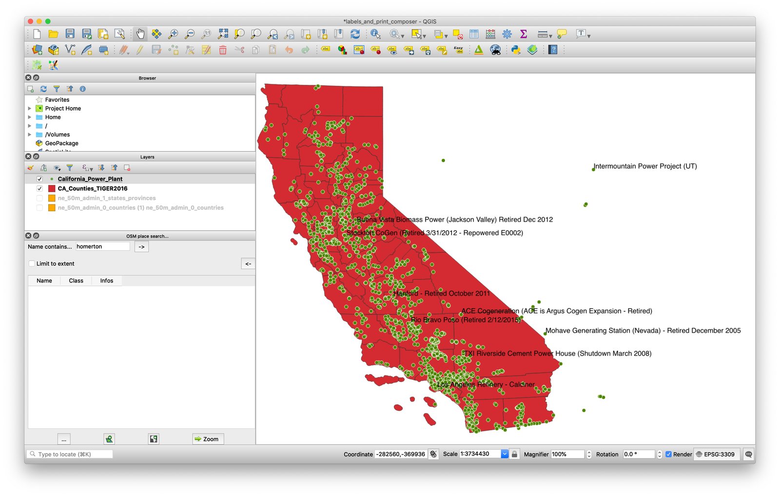 Filtered labels on your map