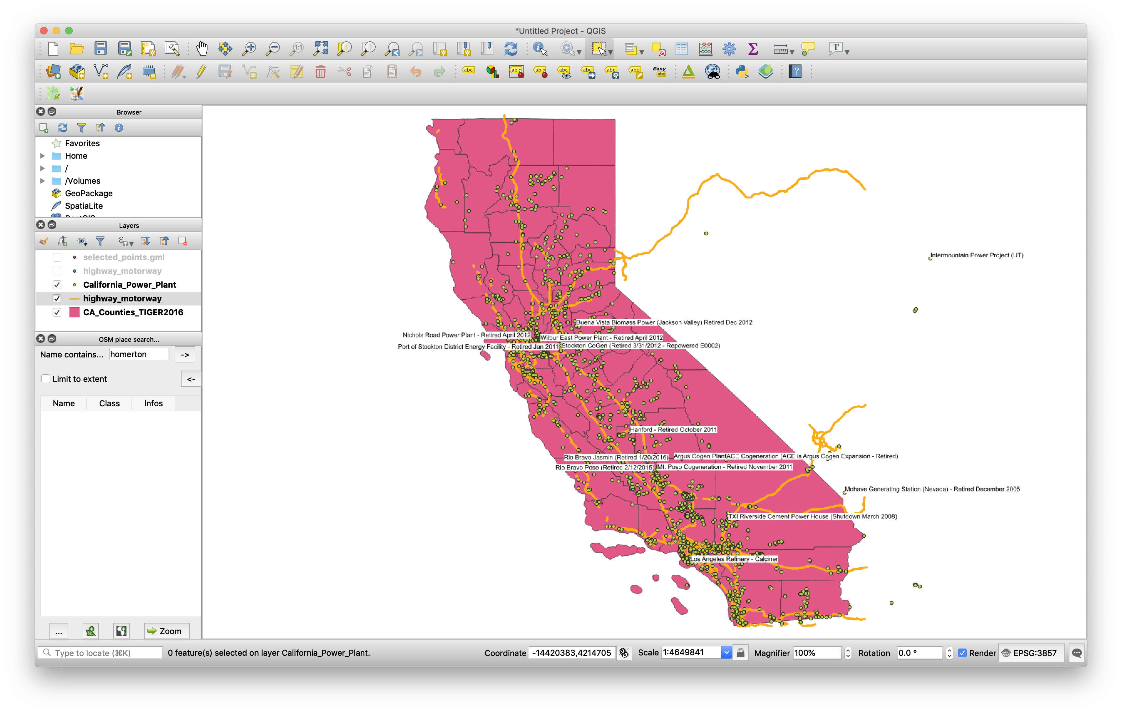 How your map looks with OSM data