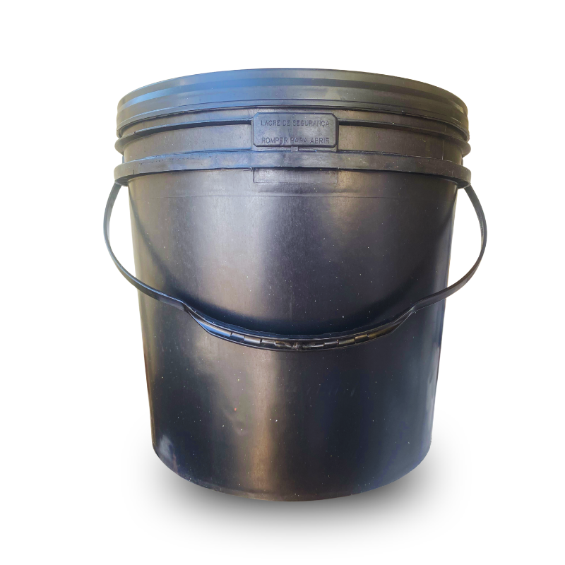 Balde 14 L Alça Plástica Reciclado — Preto