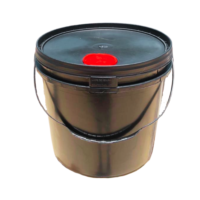 Balde 14 L Alça Bico Retratil Reciclado — Preto