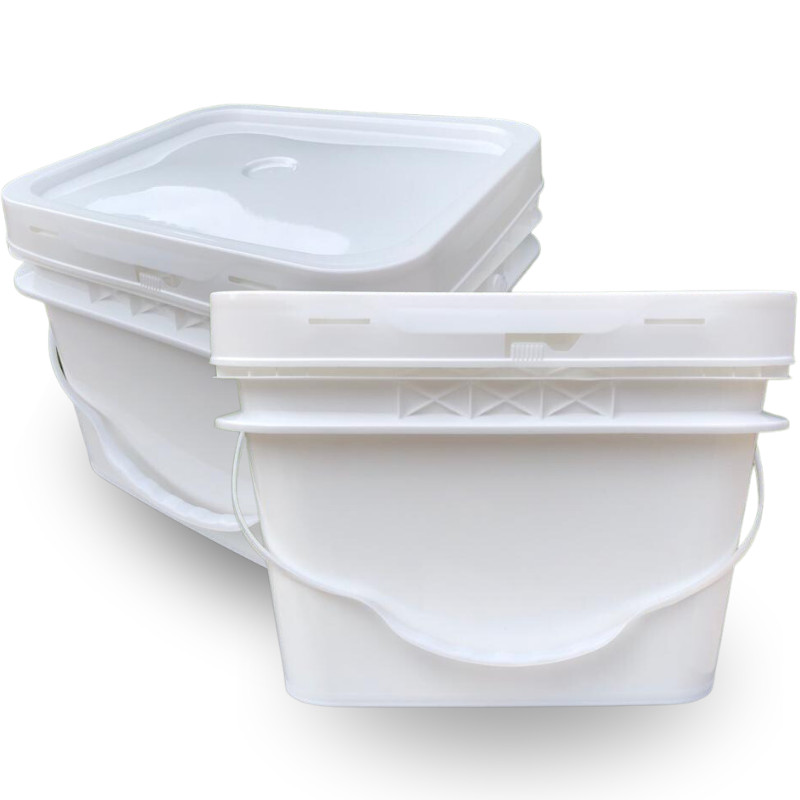 Balde 12 L Retangular — Branco