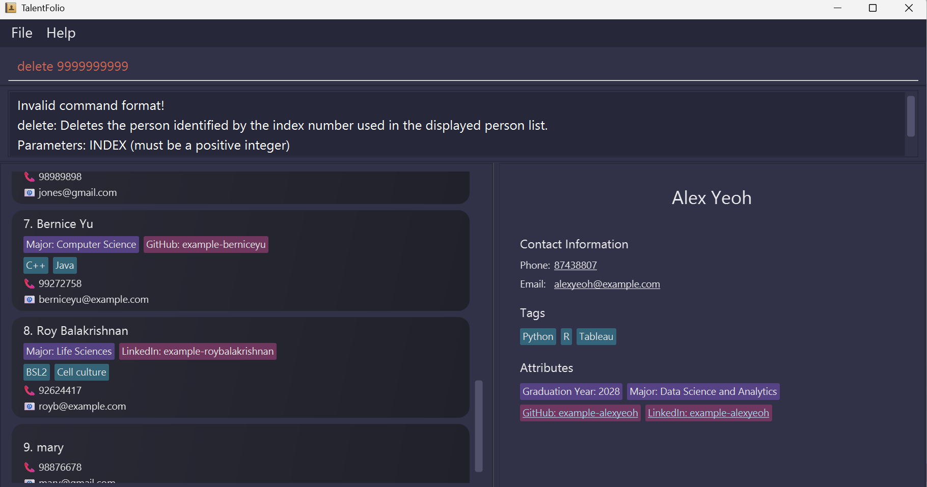 Delete command: Incorrect error message given to user · Issue #2 · nat ...