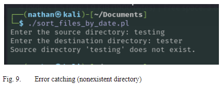Error Catching
