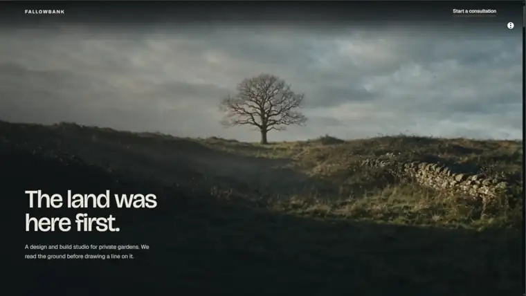 Fallowbank, a restrained documentary page