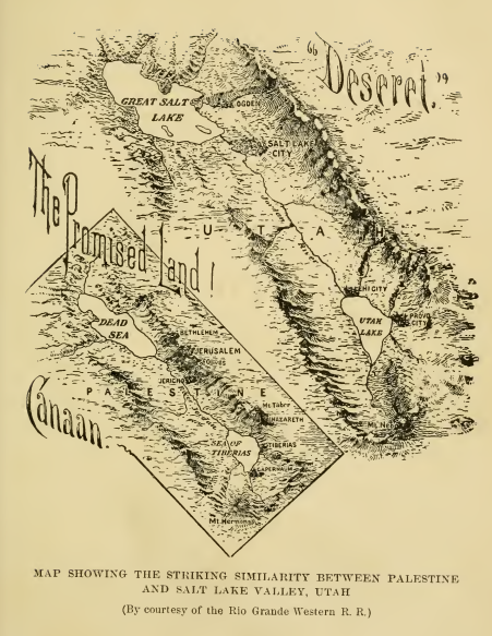 Illustration comparing Utah Territory to ancient Palestine