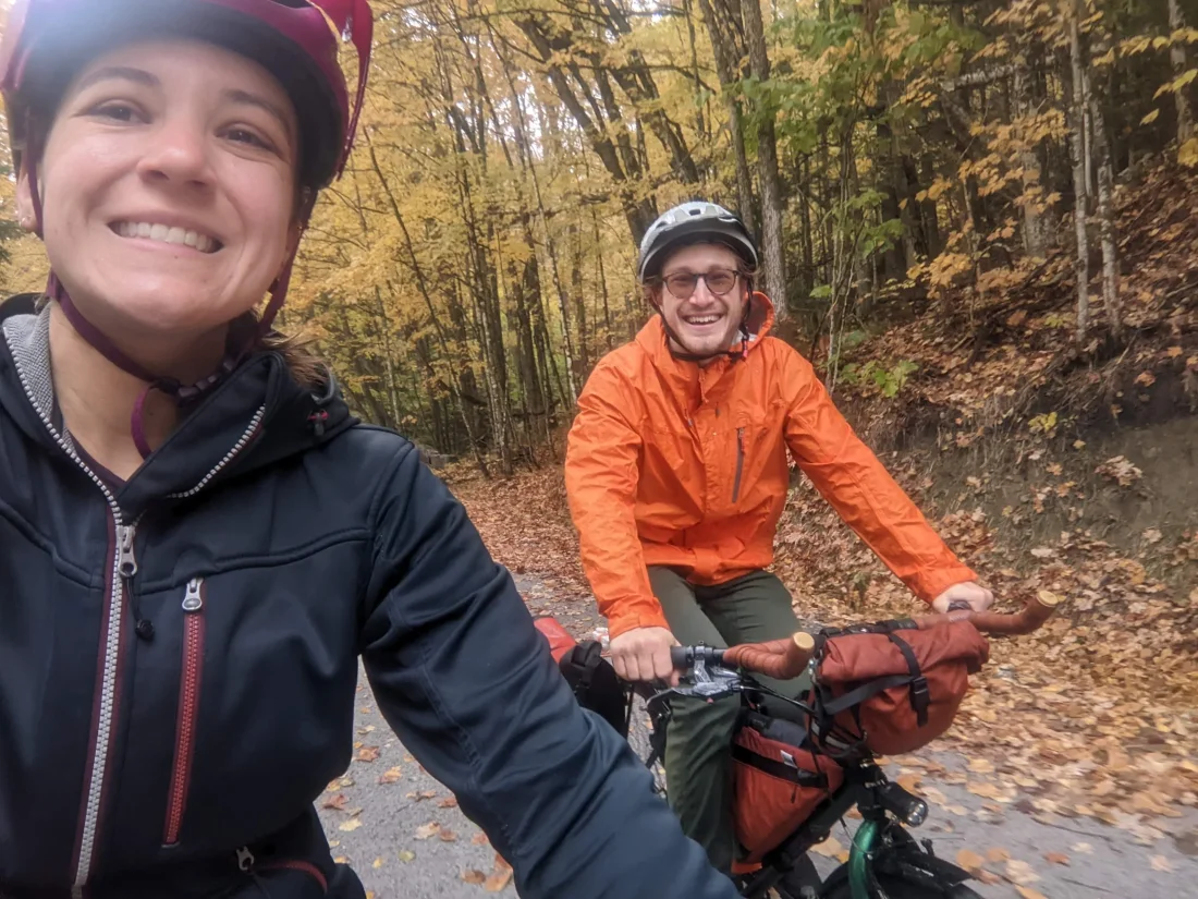 all smiles getting through the rain