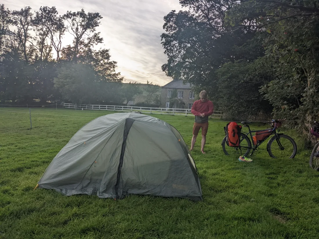 bulking up among the campsite midges