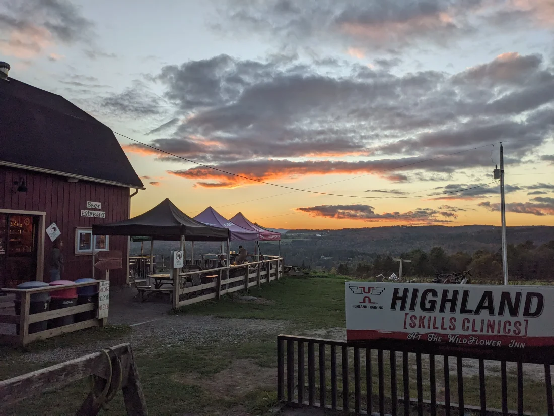 dusk sets in