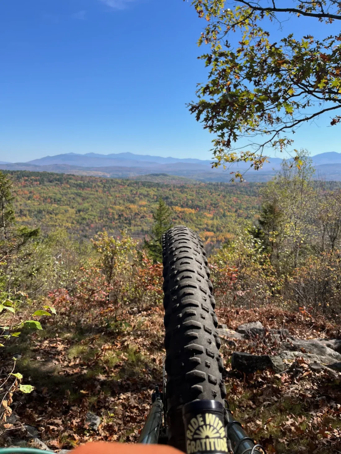 after briefly leaving, once again riding with gratitude