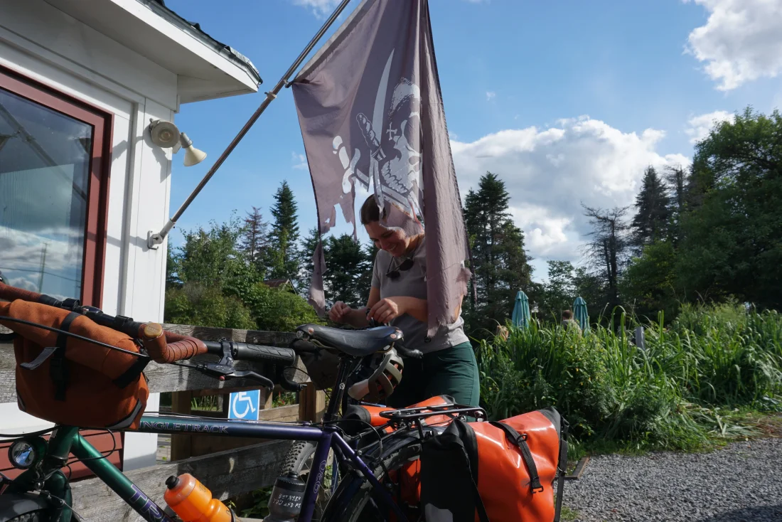 mandarb and sully basking in the pirate ethos of human-powered propulsion