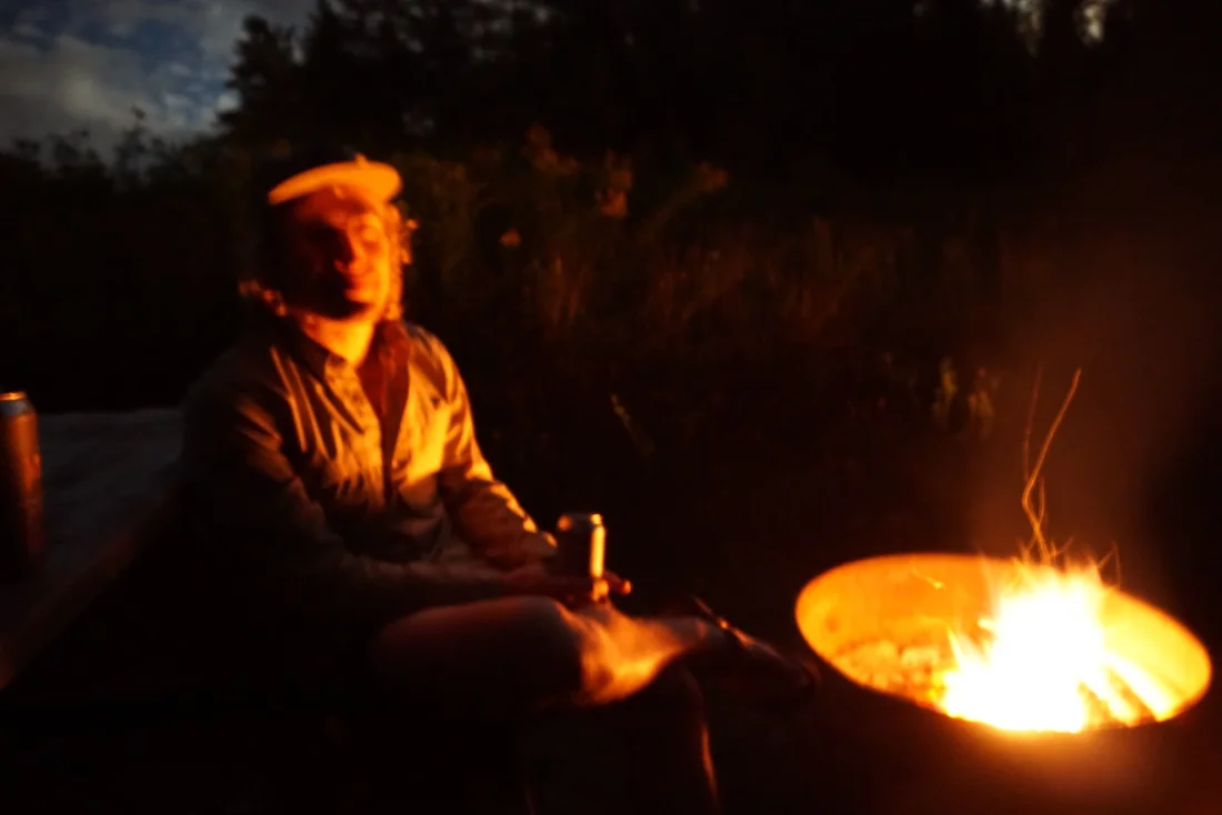 the author, presumably mid-ghost story