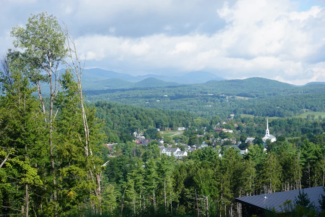 ascending out of stowe sounds a lot more graceful than the hot sweaty climb we experienced