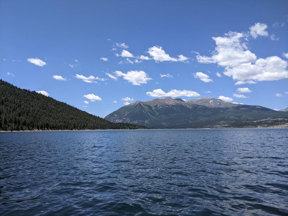 paddleboarding views from twin lakes