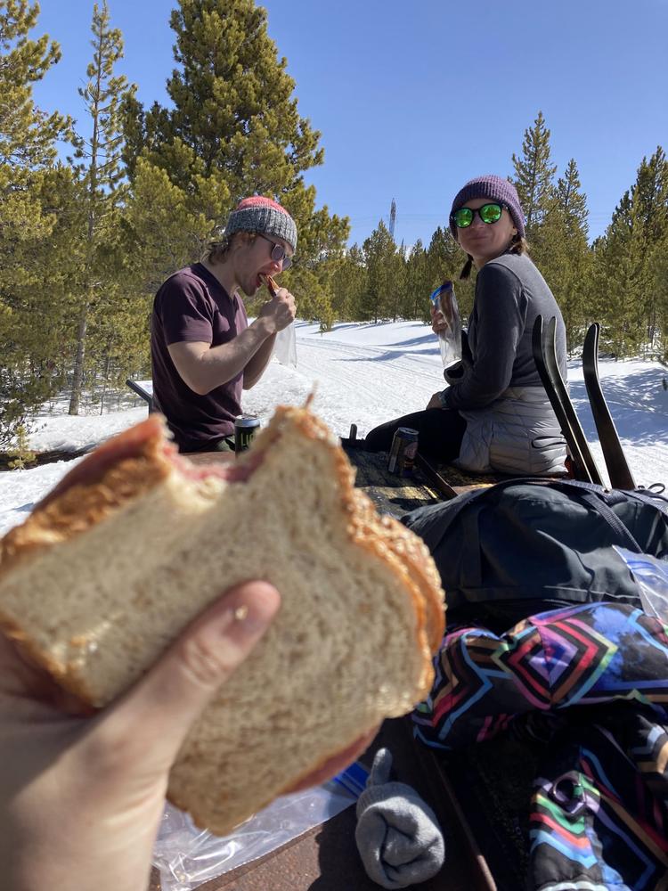 salami sandwich selfie
