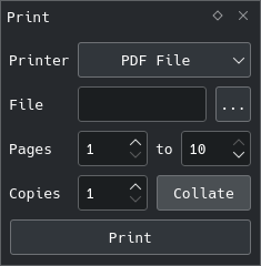 Print panel