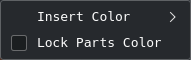 Colors options