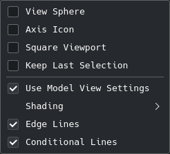 Preview options