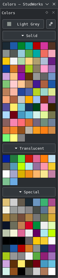 Colors panel
