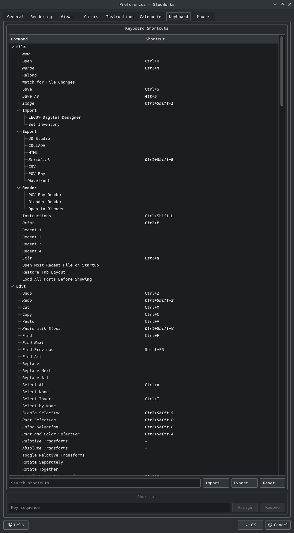 Keyboard preferences