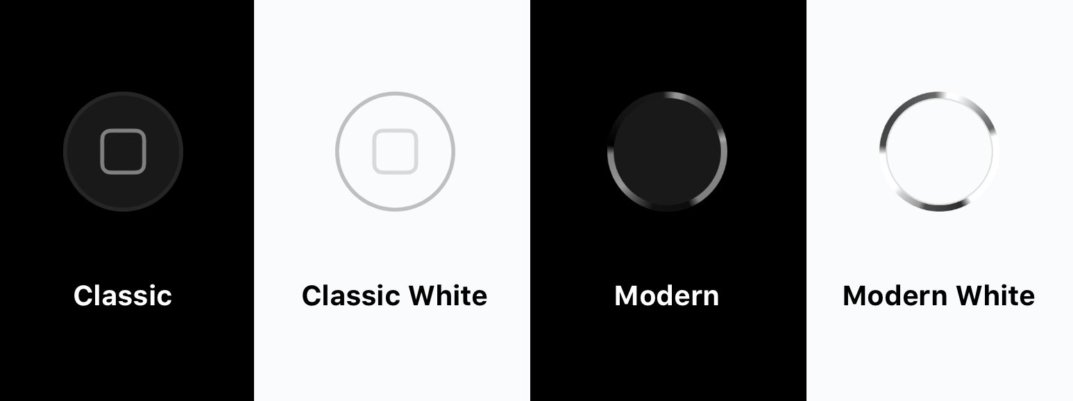 Home Button Style Options