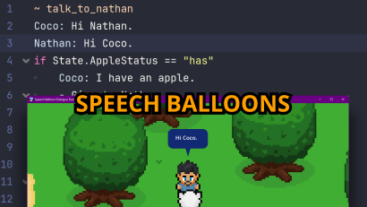 Example project featuring speech balloons