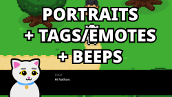 Portraits, emotes/tags, talk sounds