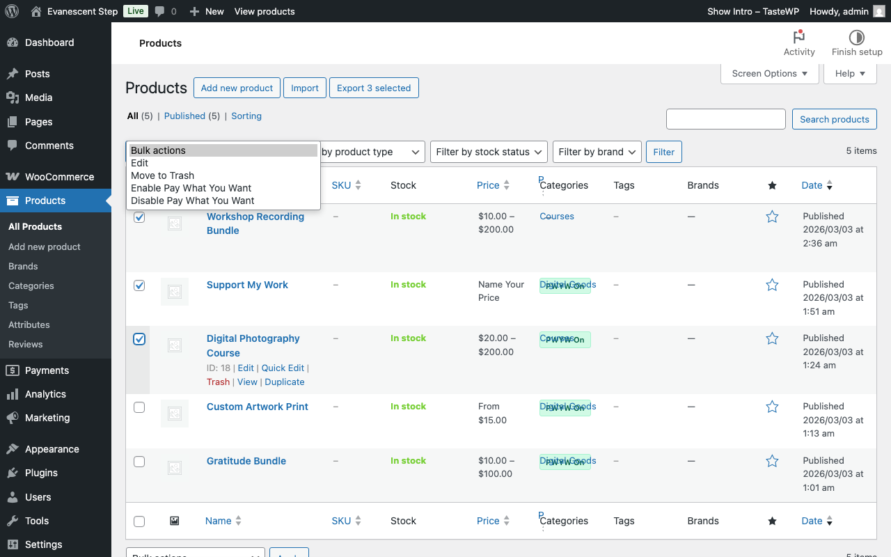 Bulk Management