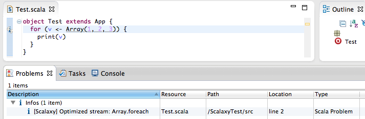 scalaxy working in eclipse