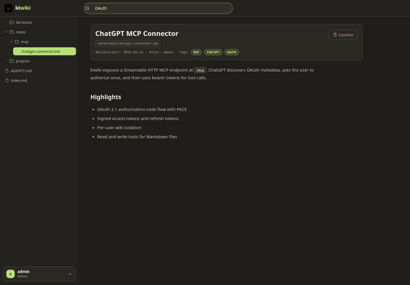 kiwiki search