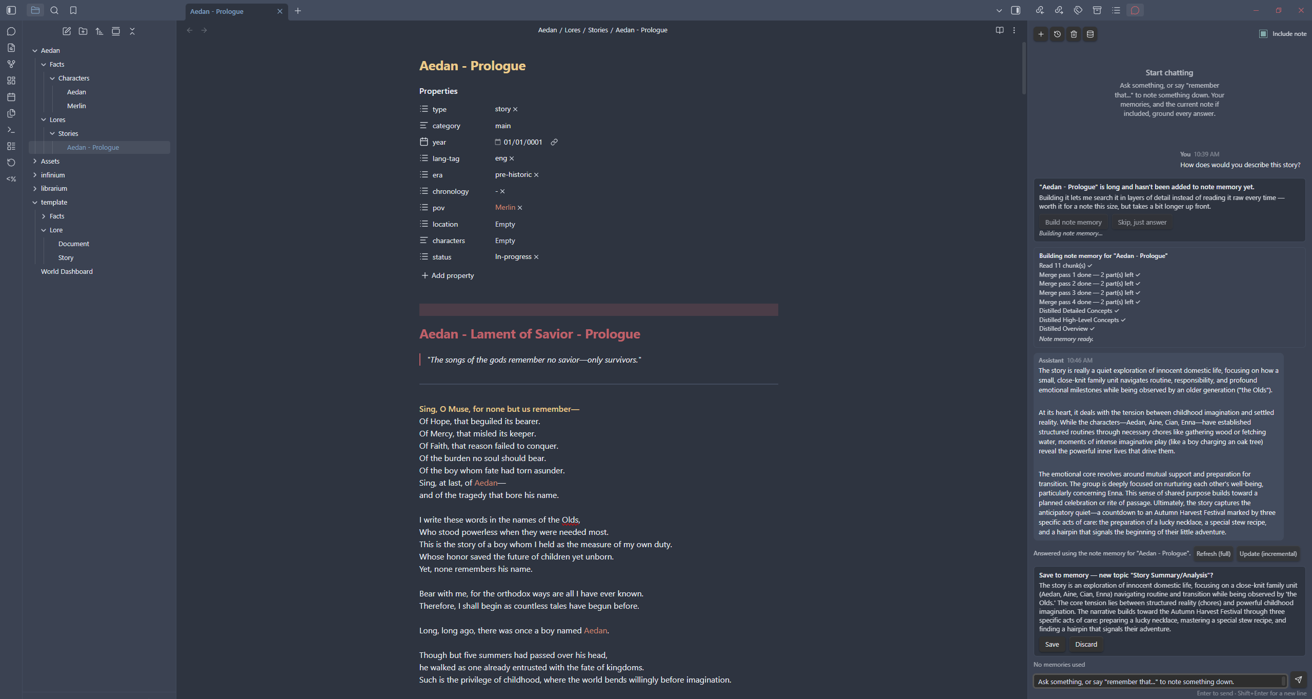 The Librarium Chat Interface