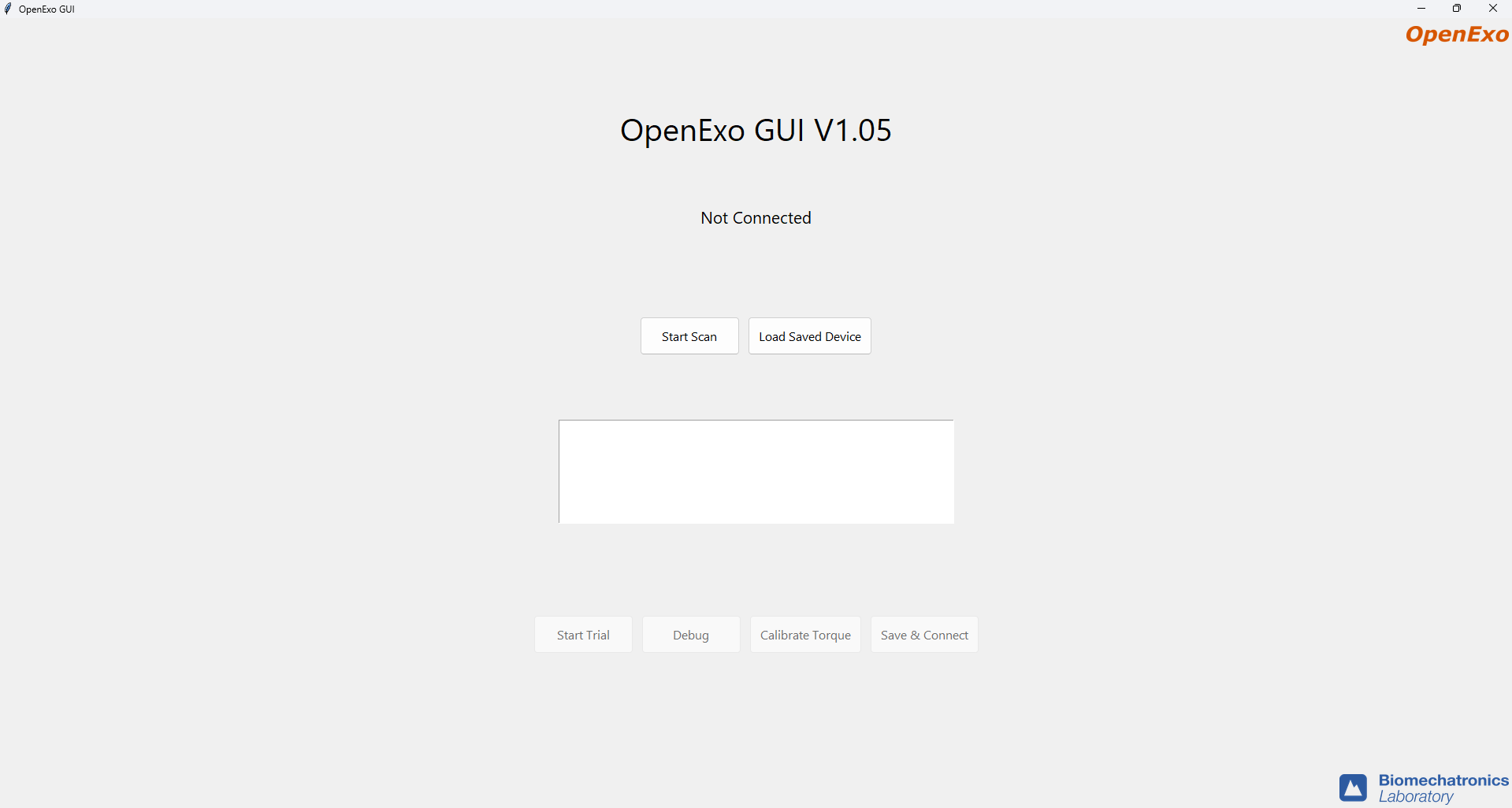 The Python control GUI