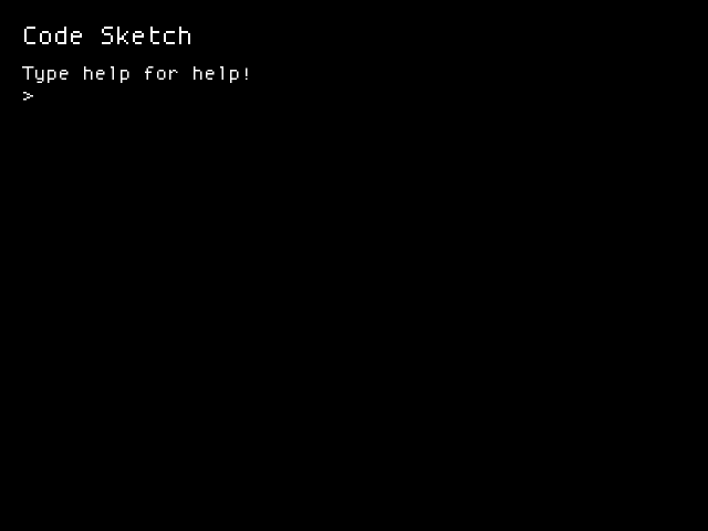 Code Sketch shell