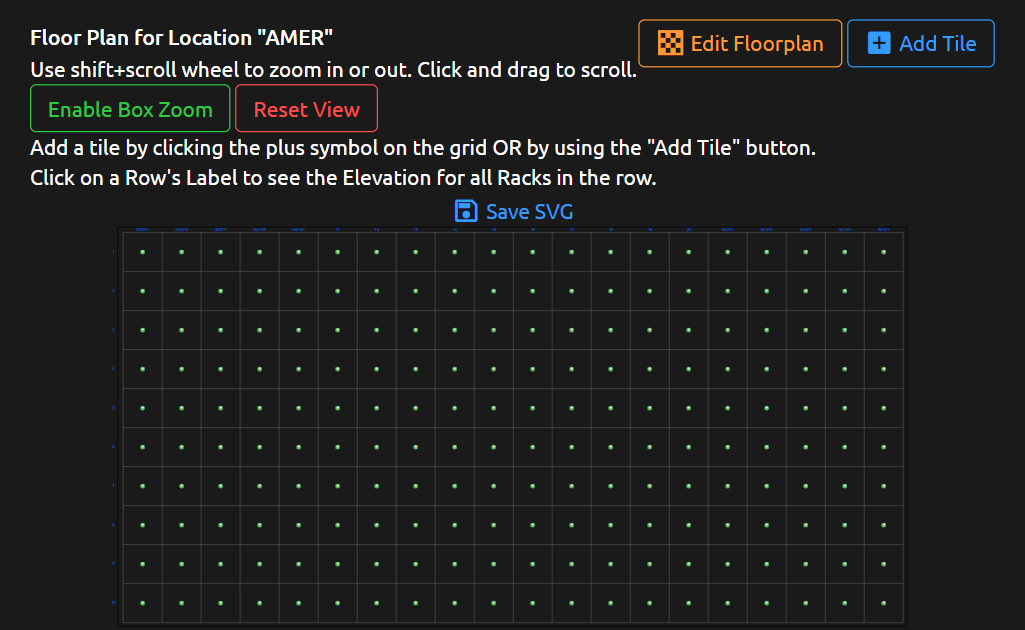 A new blank floor plan