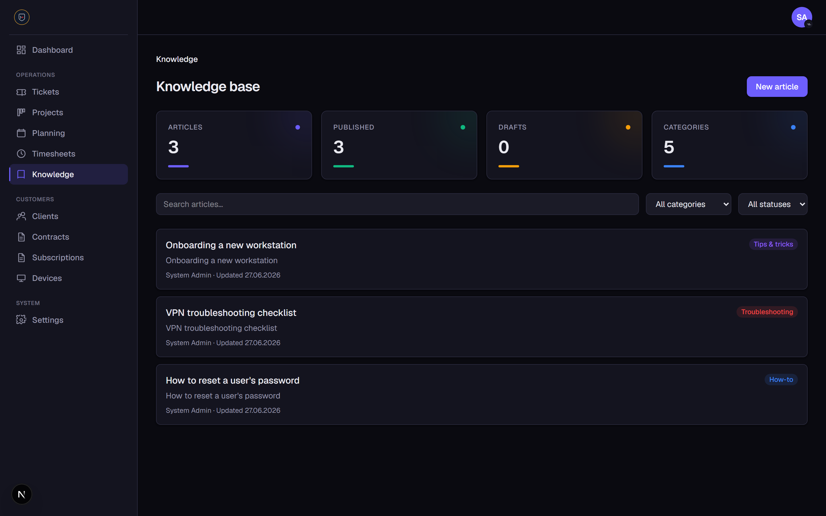 Knowledge base