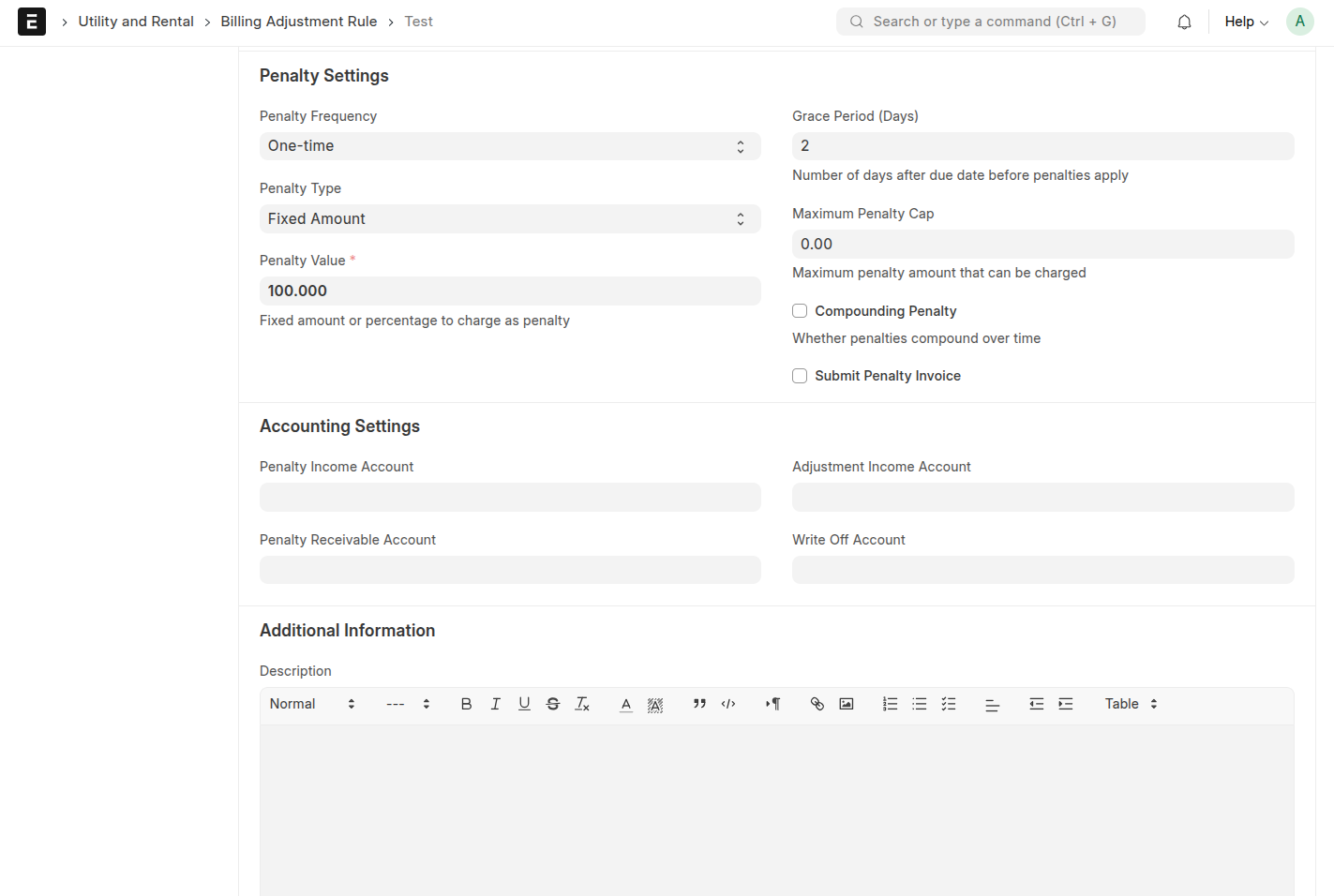 Billing Adjustment Rule Overview