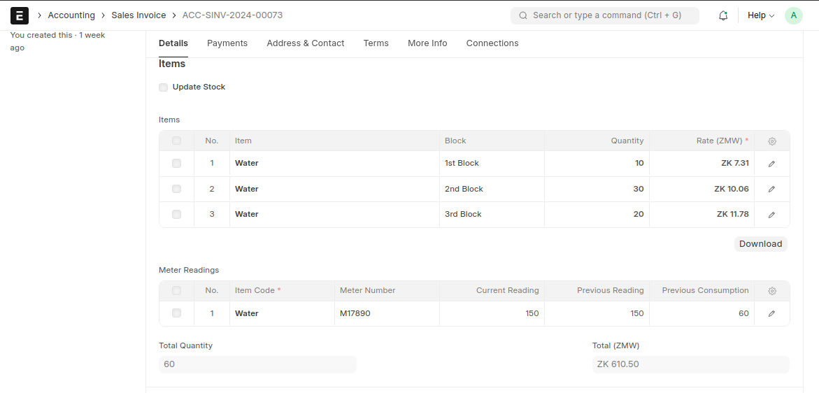 Sales Invoice Overview