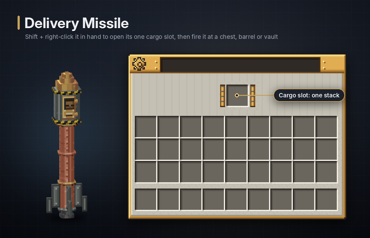 The Delivery Missile cargo slot