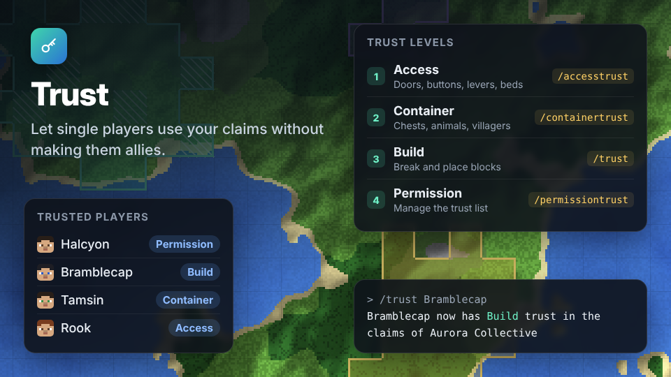 Trust levels and trusted players