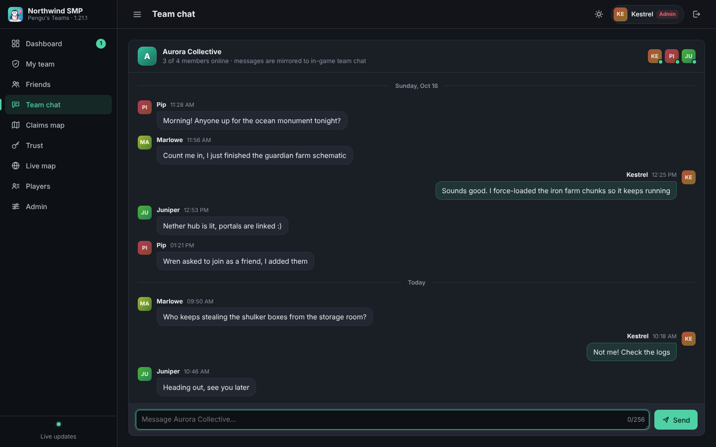 Team chat